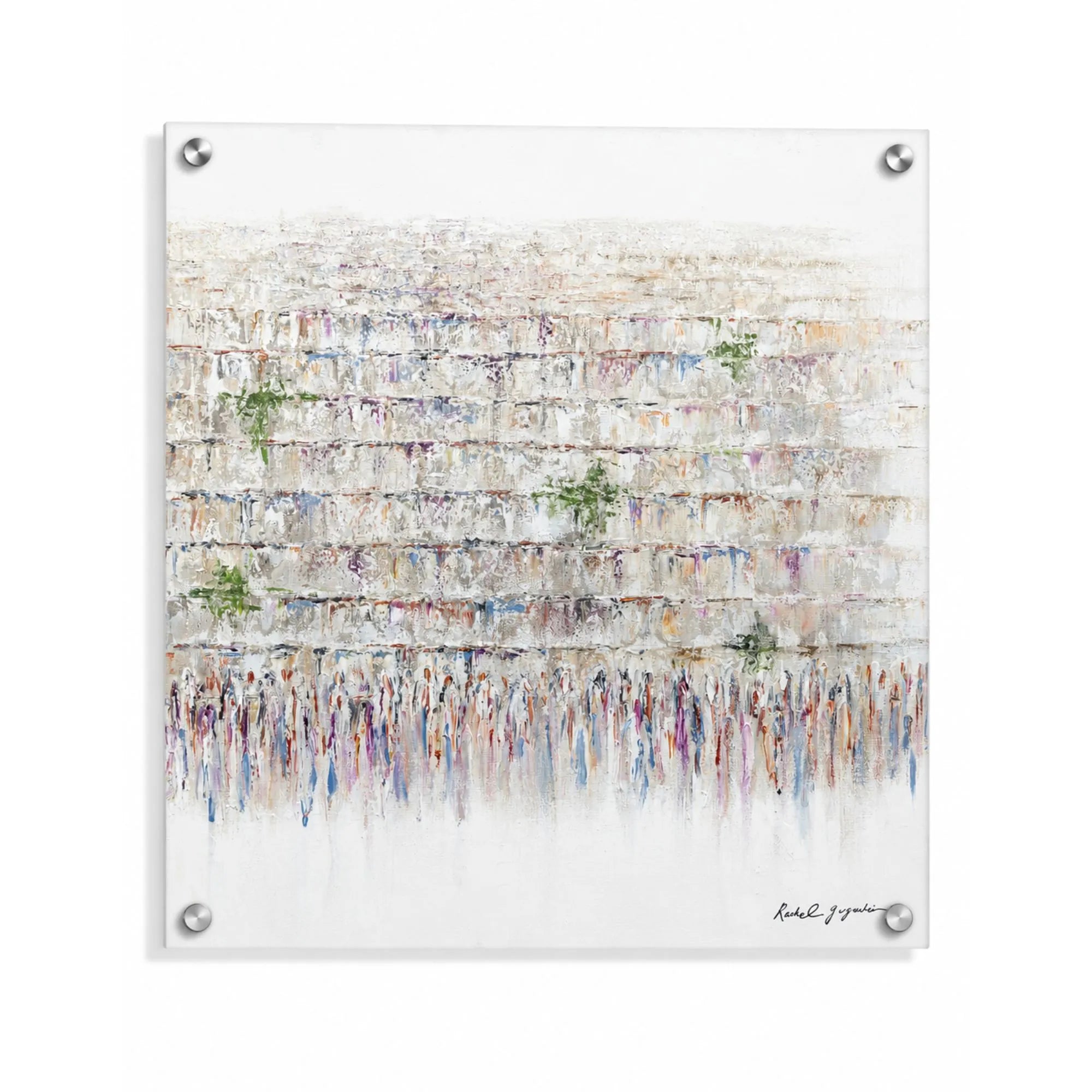 Gathered at the Kosel western wall art on a white background - Zstander