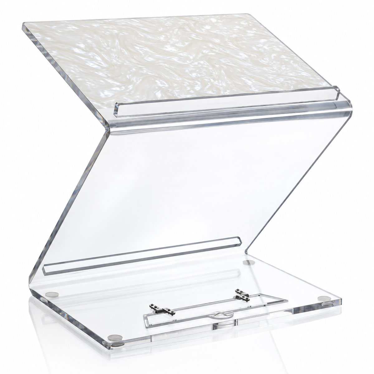 Pearl Marble sit & stand shtender on a white background