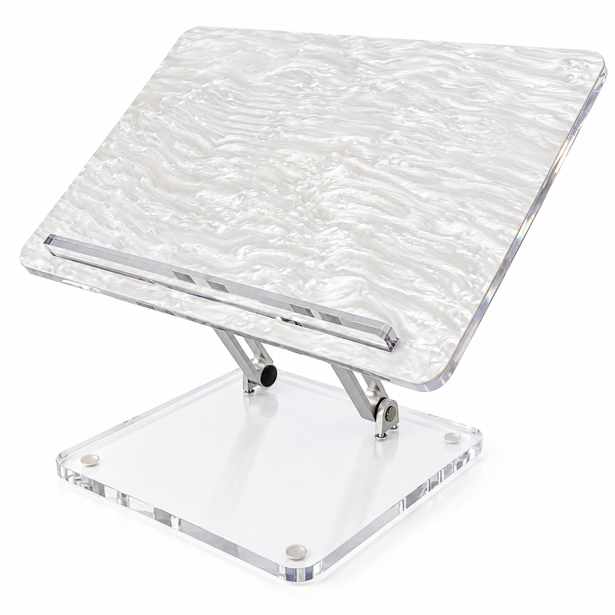 Pearl Marble foldable Shtender on a white background