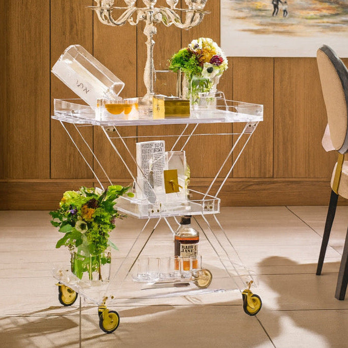 3 Tiered Serving Cart with Removable Tray