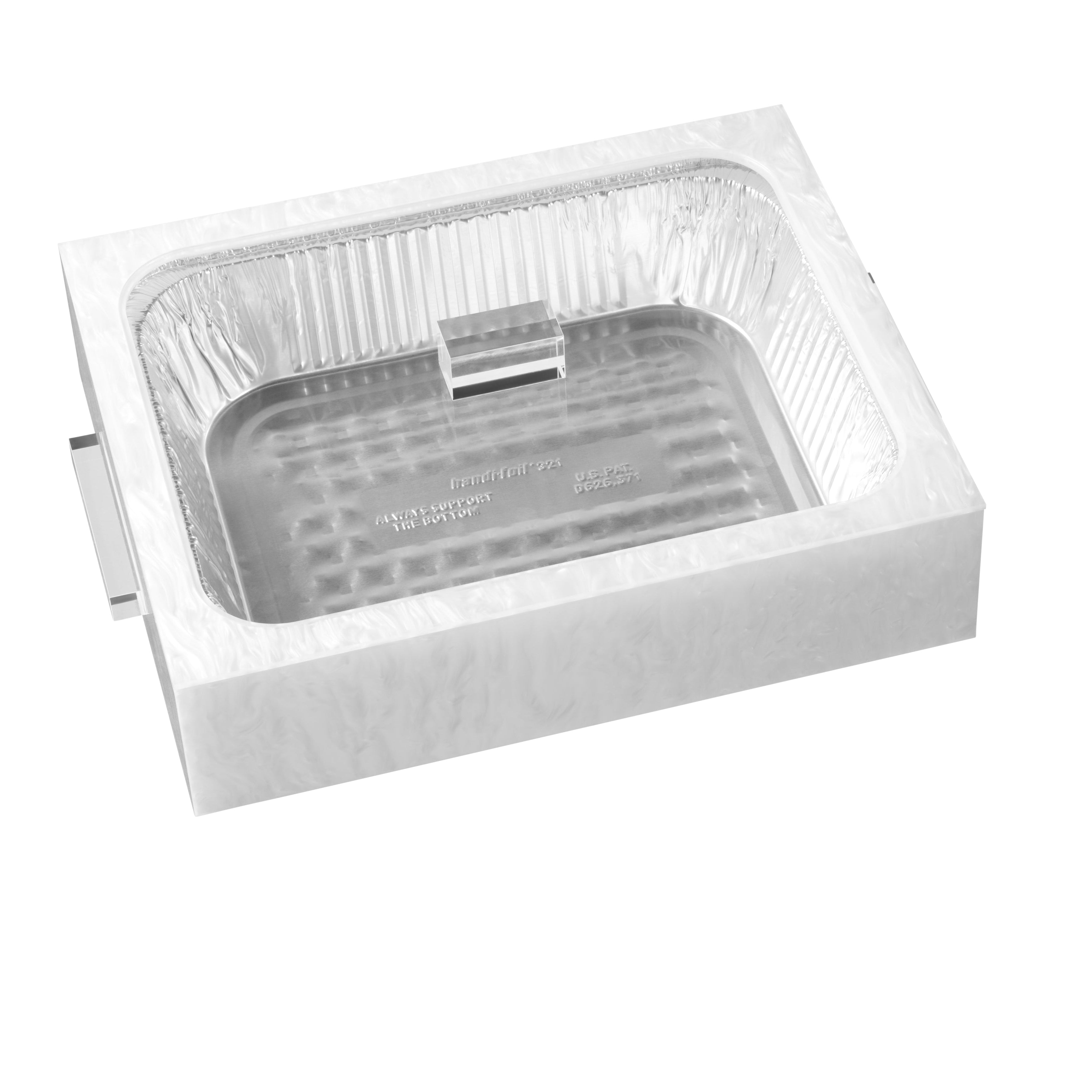 Pearl Marble 9x13 Pan holder on a white background - Zstander
