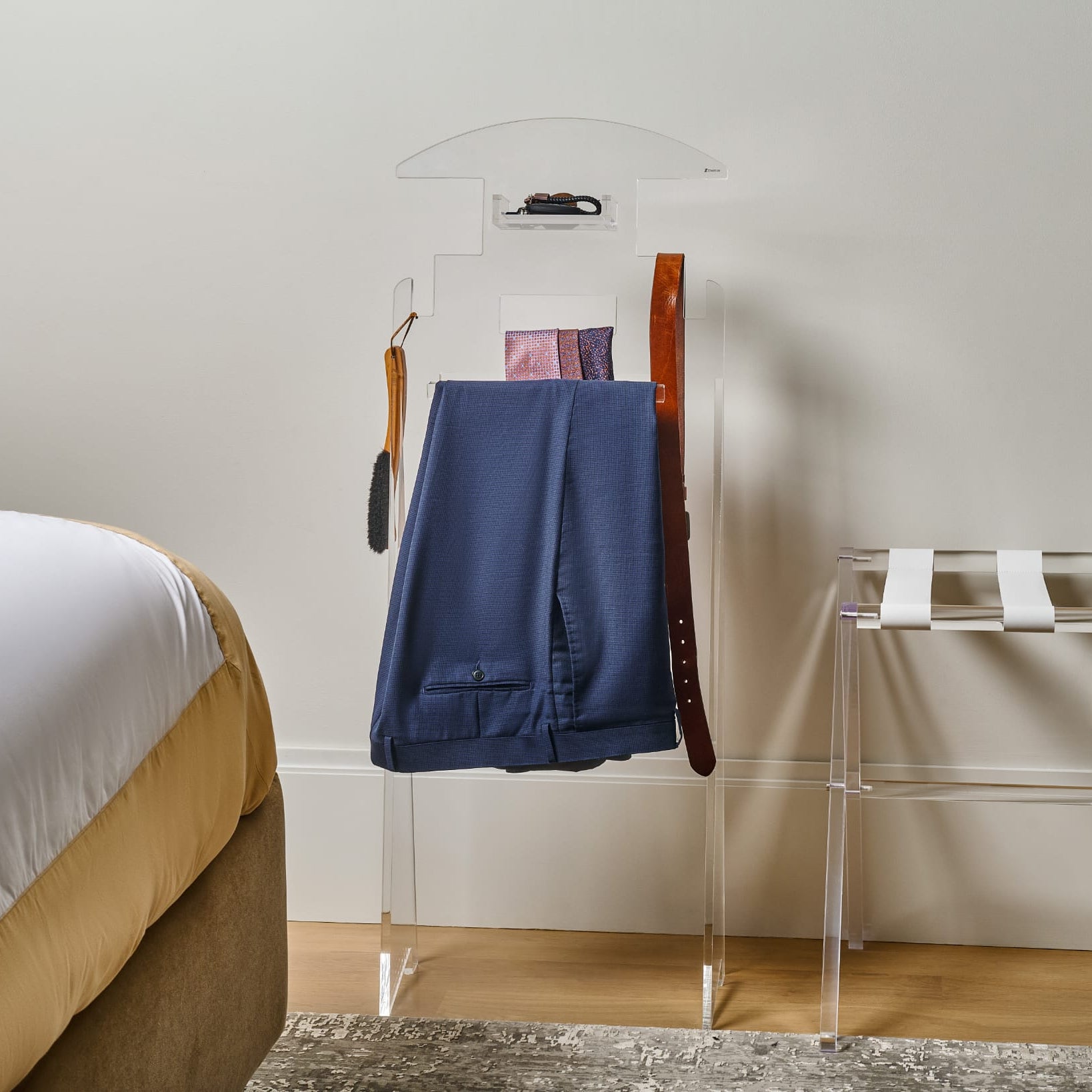 Lucite Clothing Valet