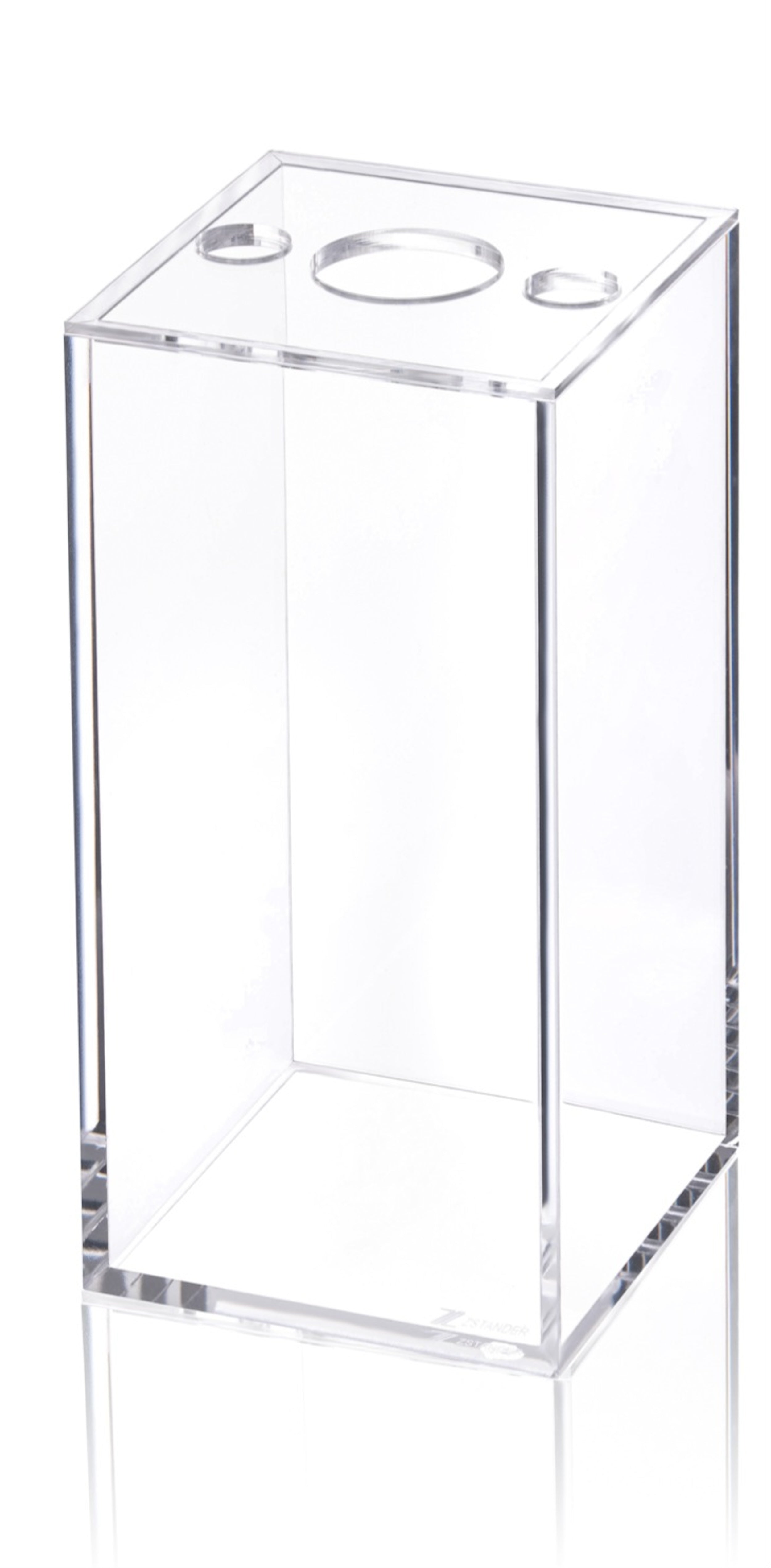 Lucite Vase with stem holder