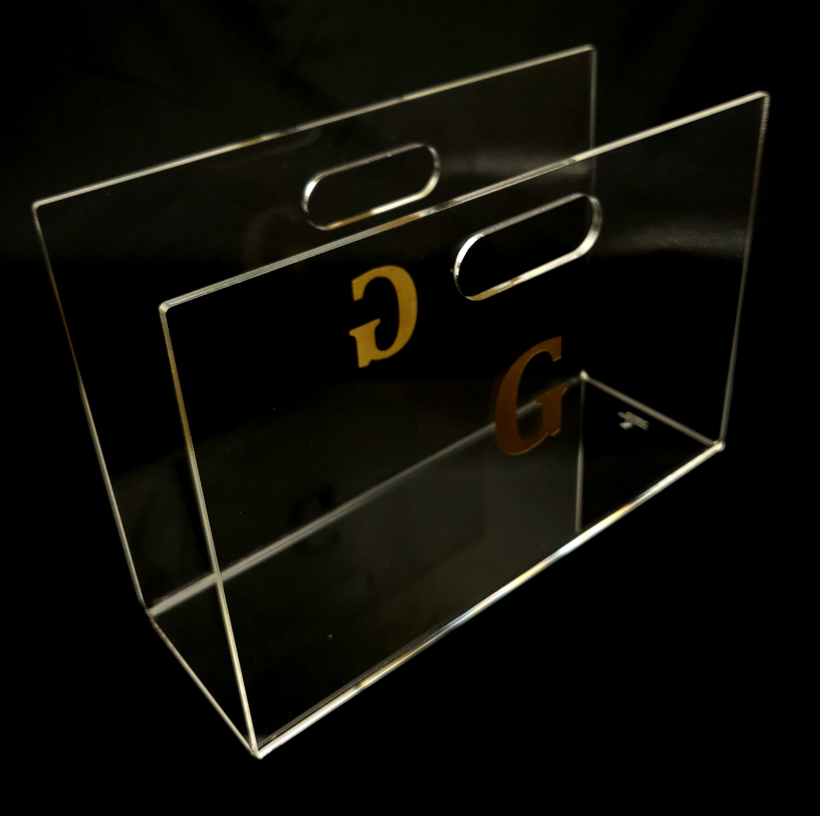 Trendy Lucite Magazine Holder