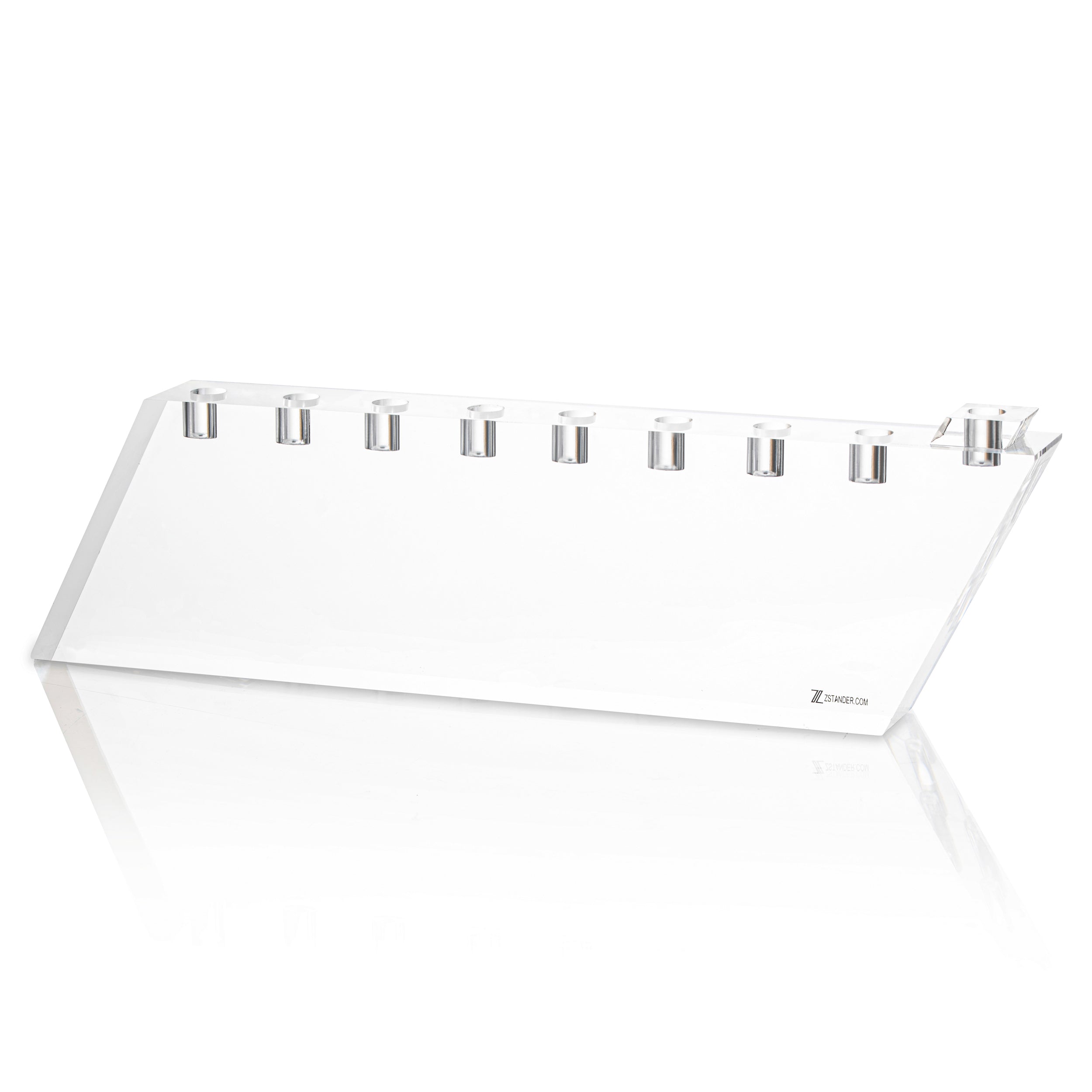 Lucite Oil Menorah - Modern & Sophisticated