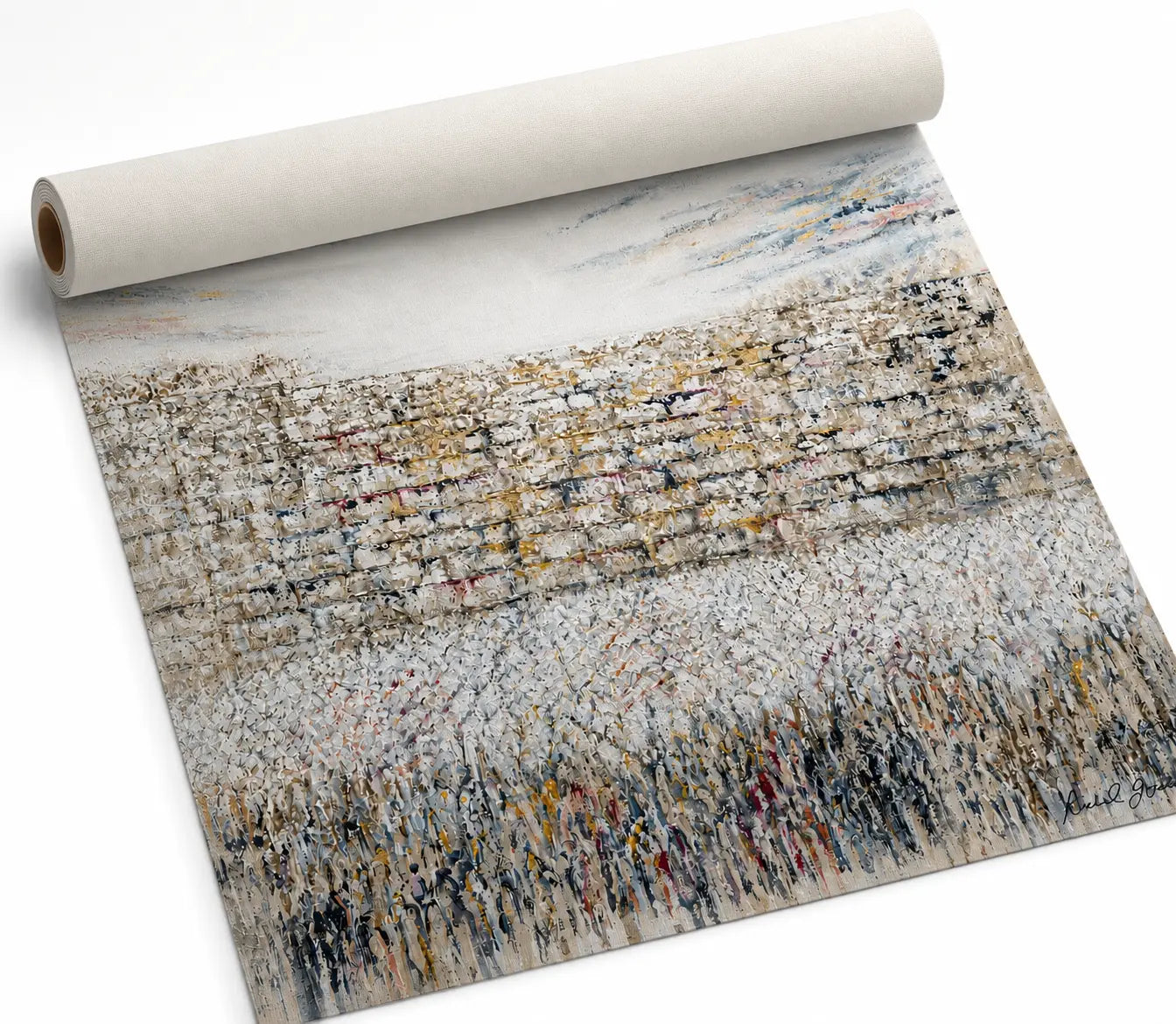 Birchas Kohanim Rolled canvas on white background - stander