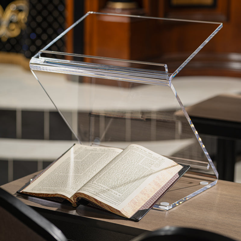 Lucite Tabletop Shtender (Standing & Sitting)