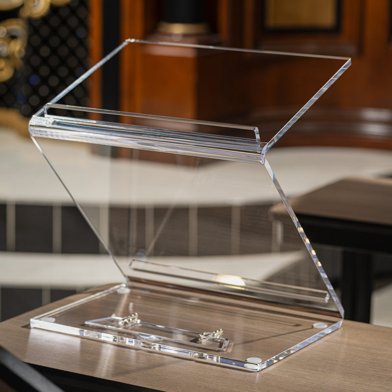 Lucite Tabletop Shtender (Standing & Sitting)