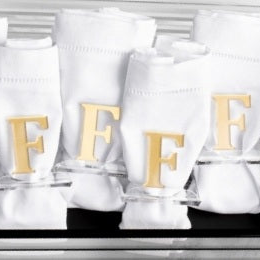 Linen Napkin & Ring Gift Set