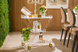 3 Tiered Serving Cart with Removable Tray