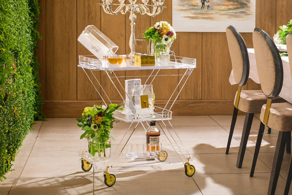 3 Tiered Serving Cart with Removable Tray