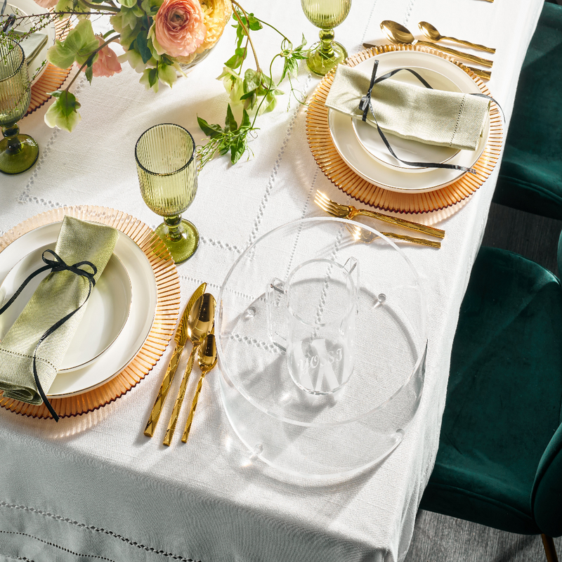 Lucite Netilas Yadayim Washing Cup and Bowl Set