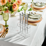 Steak Knife Set with Lucite Holder
