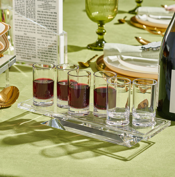 L'Chaim Shot Glass Wine Cup Set