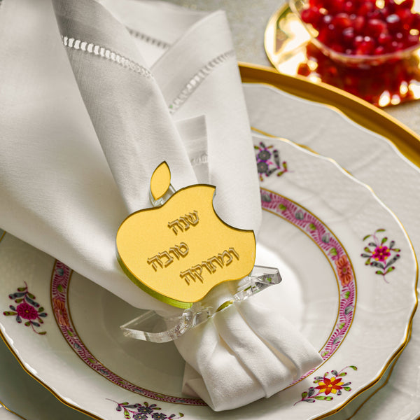Personalized Apple Napkin Rings