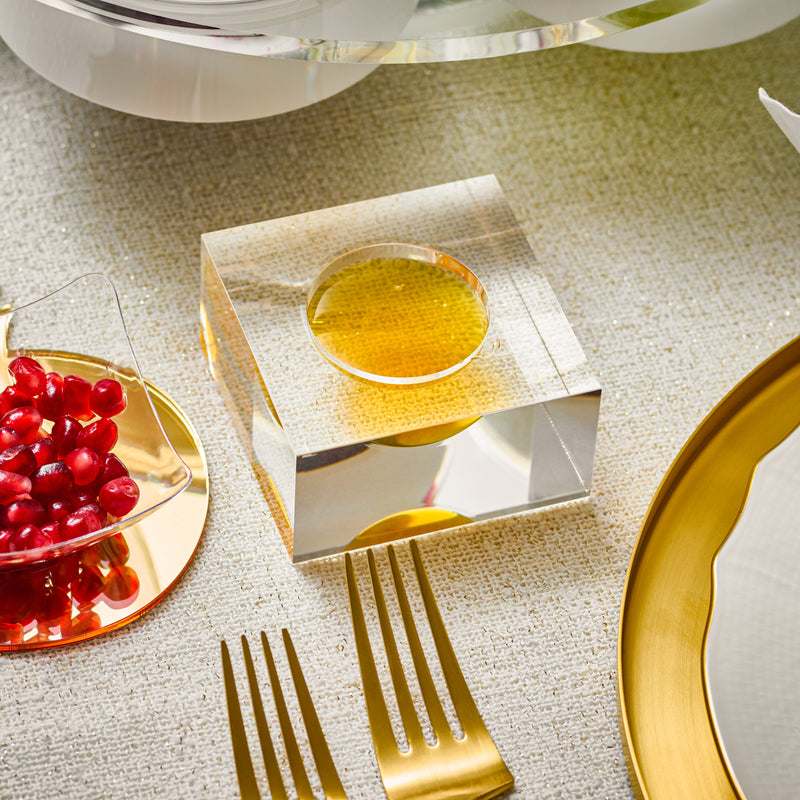Elegant Lucite Salt Dish