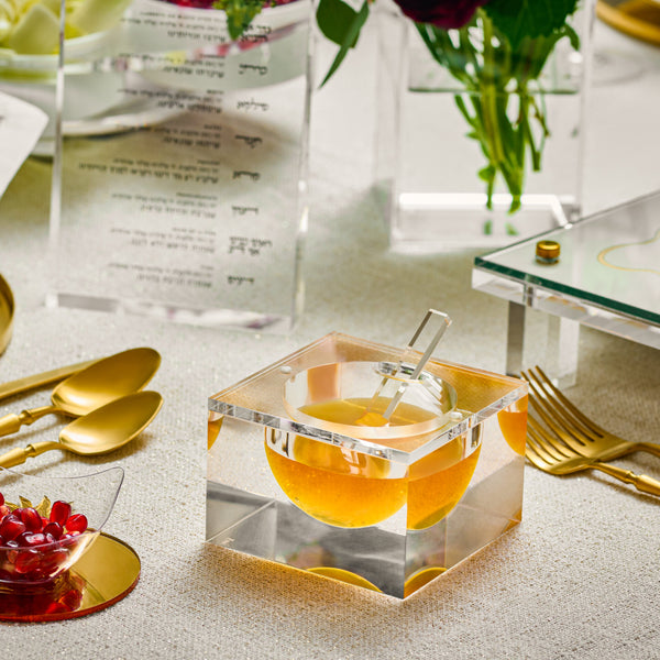 Sophisticated Lucite Honey Dish