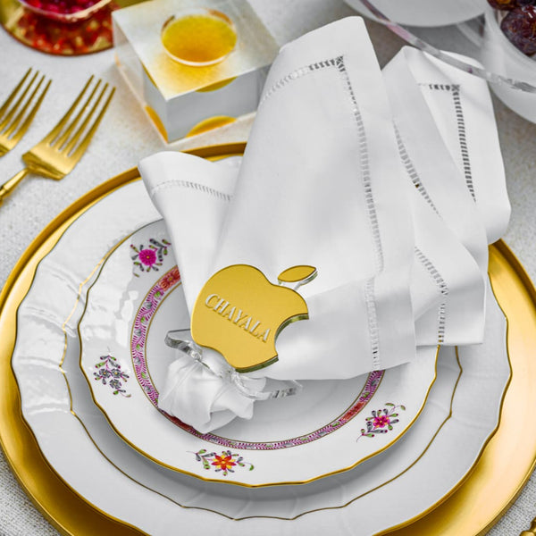 Personalized Apple Napkin Rings