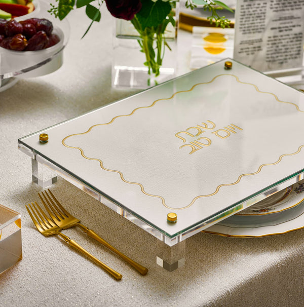 Exquisite Challah Board with Adjustable height -Wave