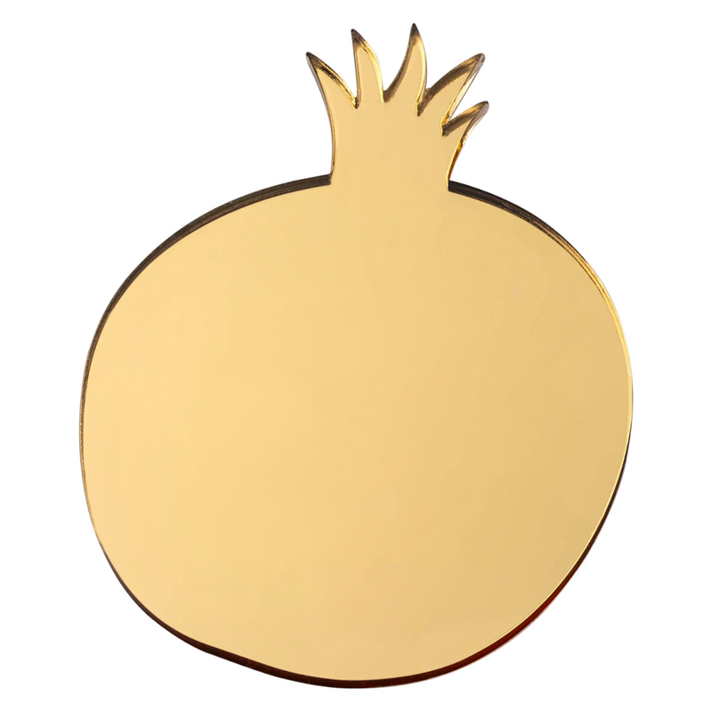 Lucite Pomegranate Coasters (Set of 4)
