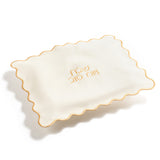 Embroidered Leatherette Challah Cover -Wave
