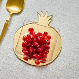 Lucite Pomegranate Coasters (Set of 4)