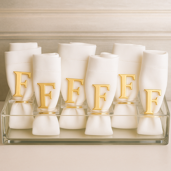 Linen Napkin & Ring Gift Set