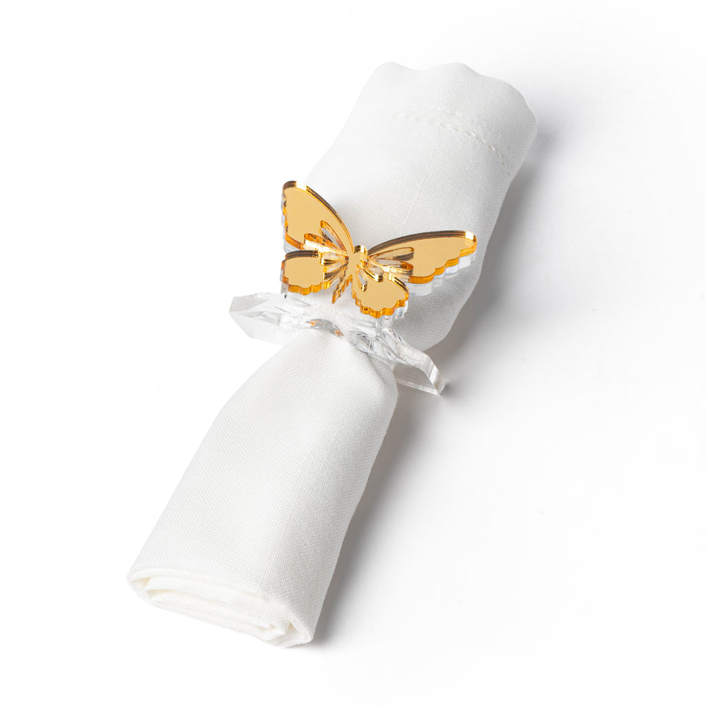 Butterfly napkin store ring holders