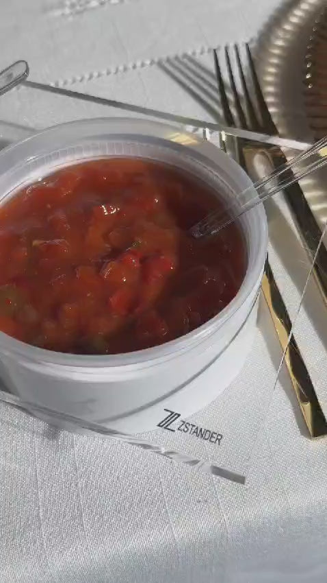 3 dip set tray with dips inside