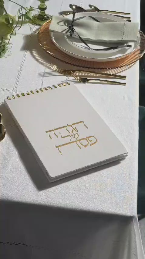 visual display of Zstander haggadah shel pesach