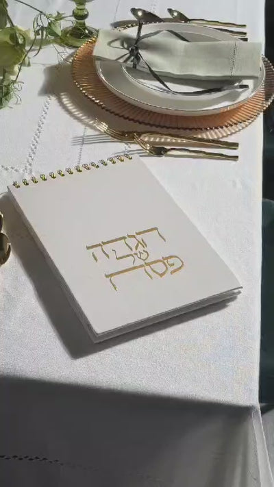 visual display of Zstander haggadah shel pesach