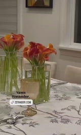 Lucite Vase with stem holder