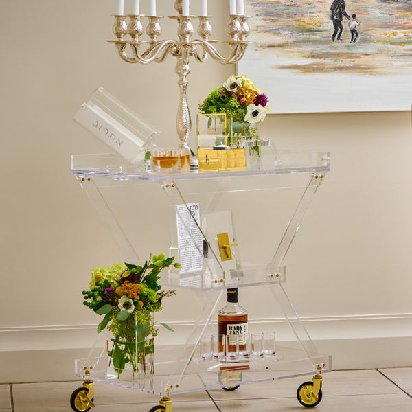 3 Tiered Serving Cart with Removable Tray