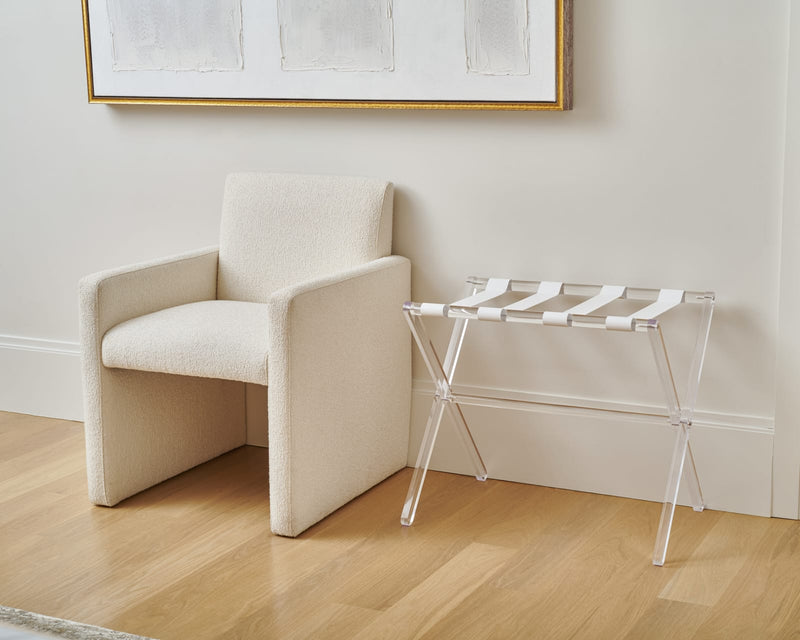 Lucite Luggage Stand