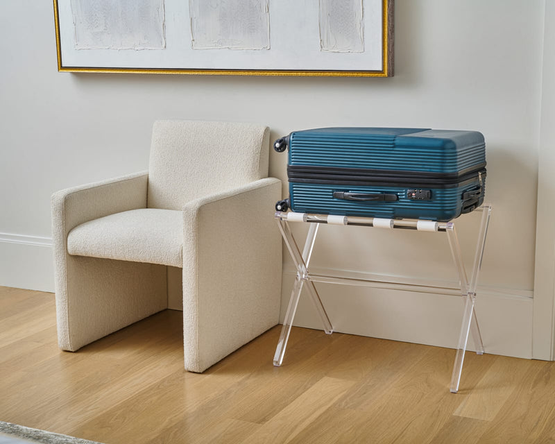 Lucite Luggage Stand