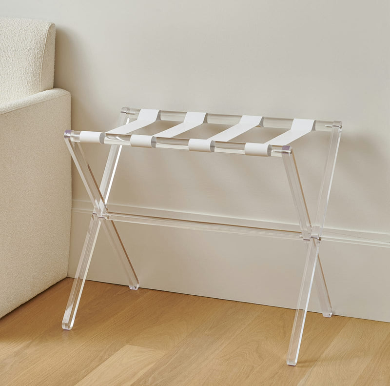 Lucite Luggage Stand