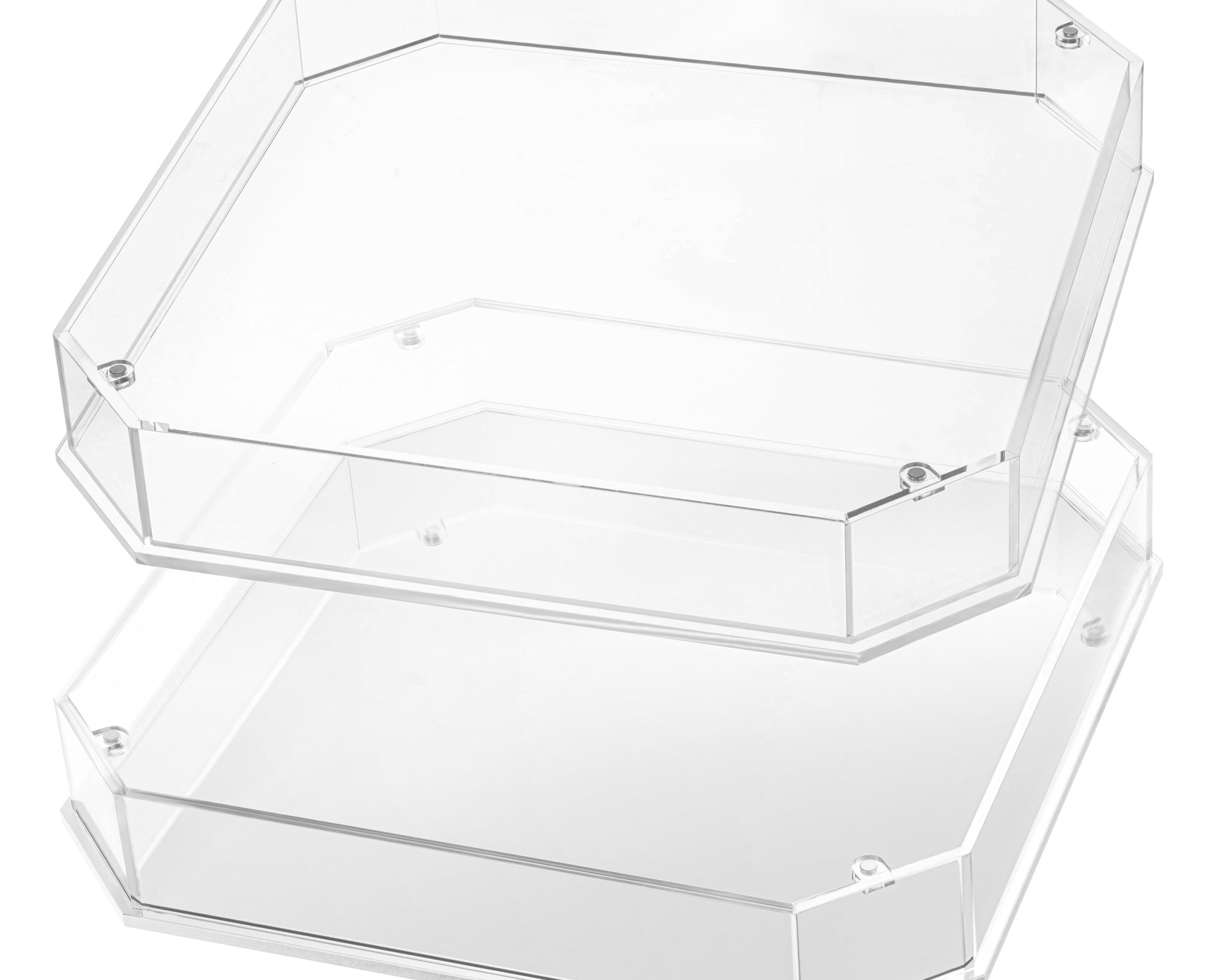 Lucite Matzah Box (Also Converts To 2 Trays)