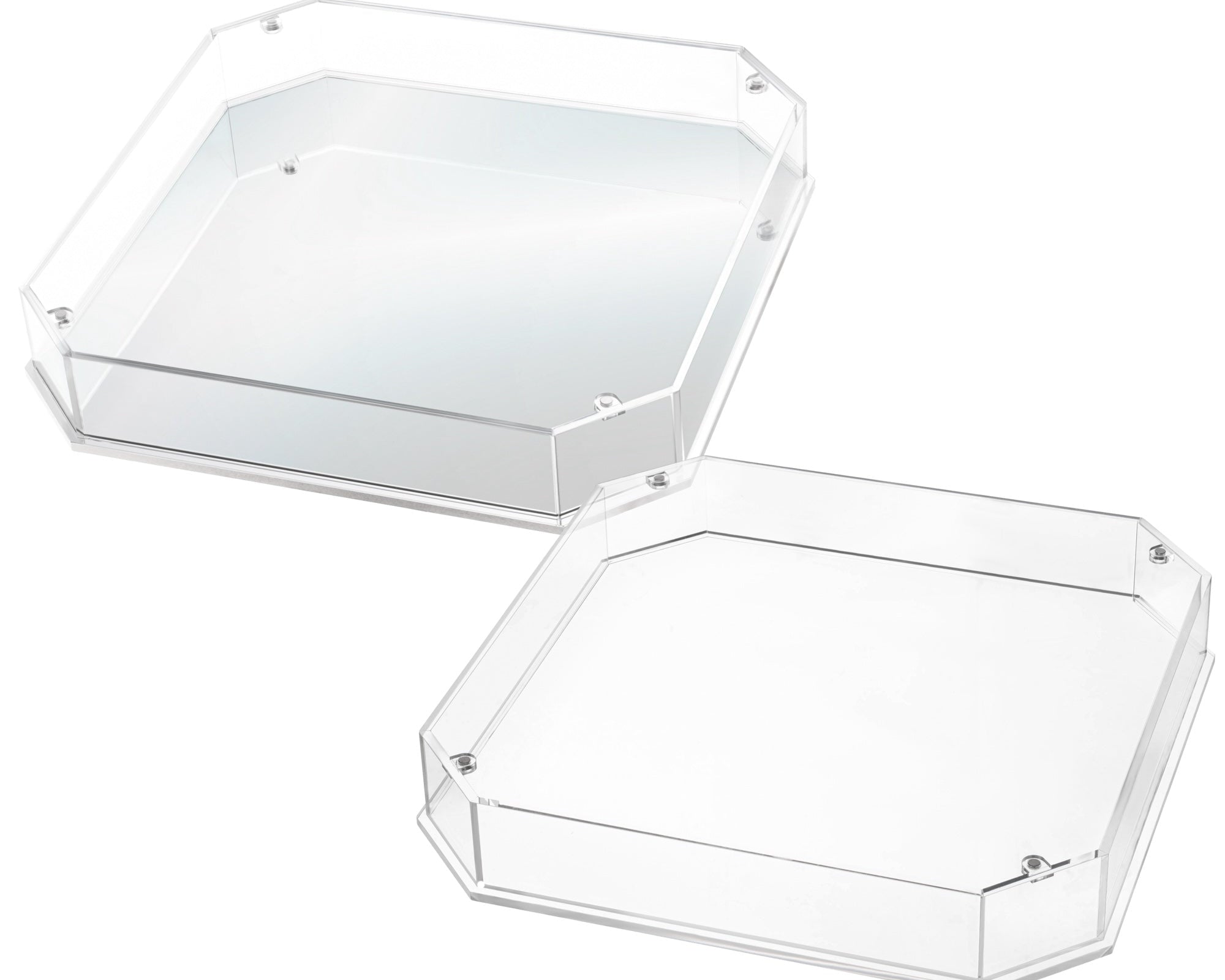 Lucite Matzah Box (Also Converts To 2 Trays)