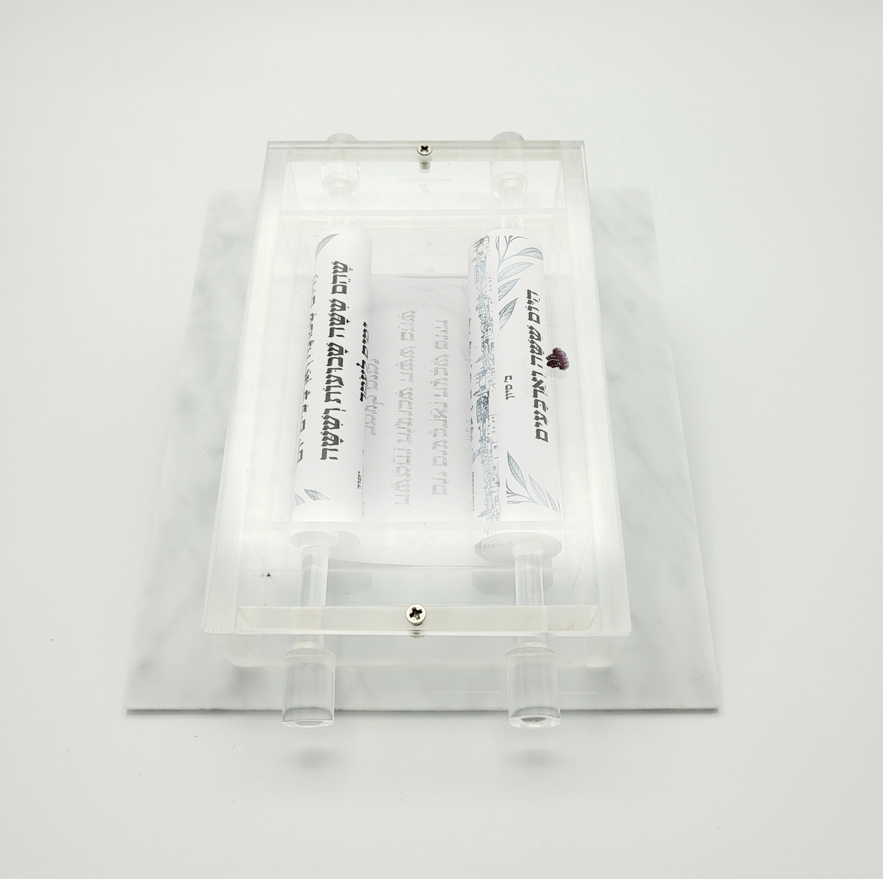 Sefiras Haomer Lucite Scroll - Small