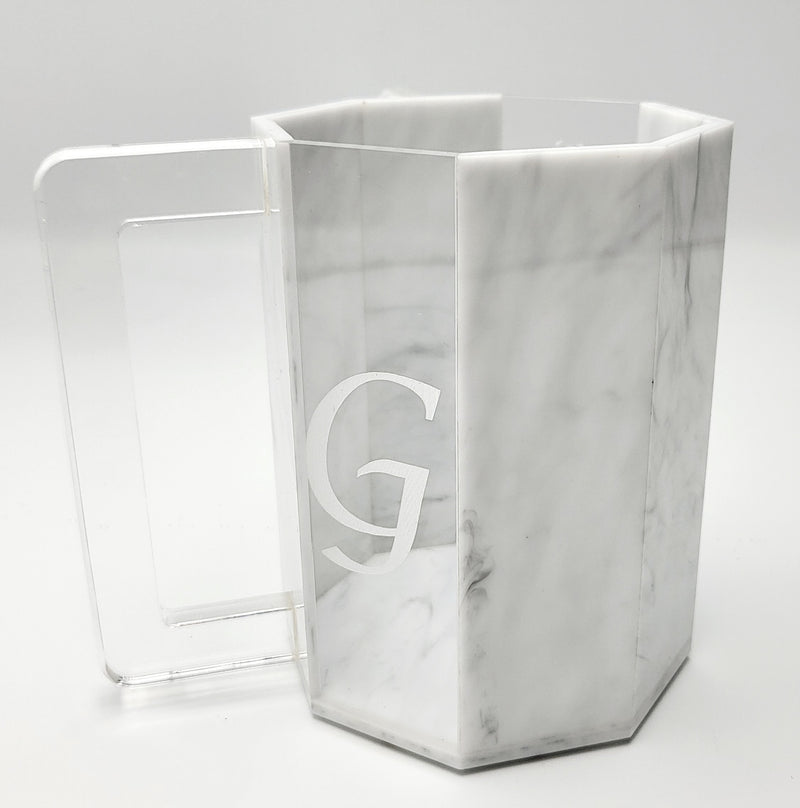 Lucite and Marble Netilas Yadayim Washing Cup