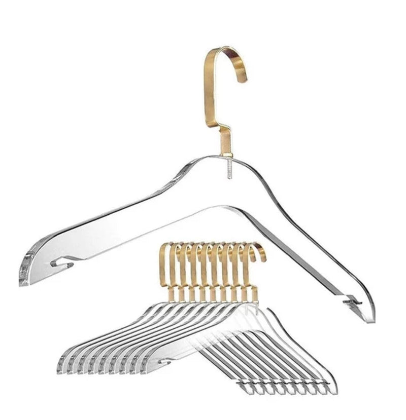 Monogrammed Modern Flat Lucite Hangers – Zstander