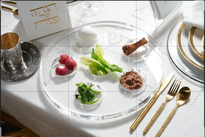Lucite Seder Plate