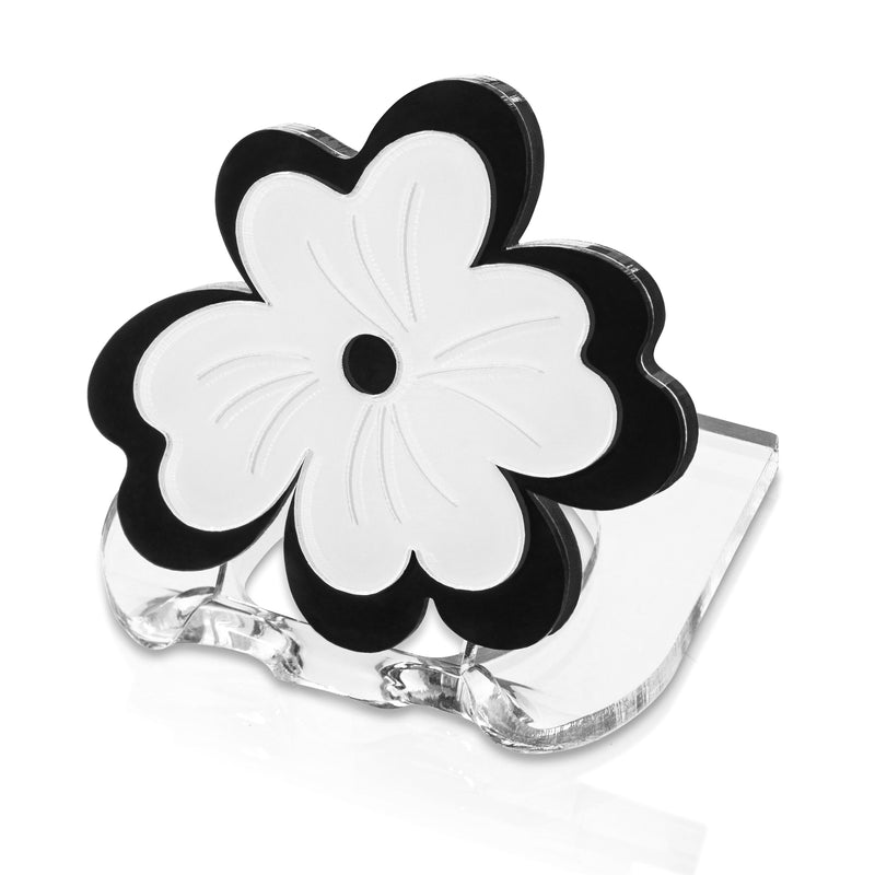 Lucite Flower Napkin Ring