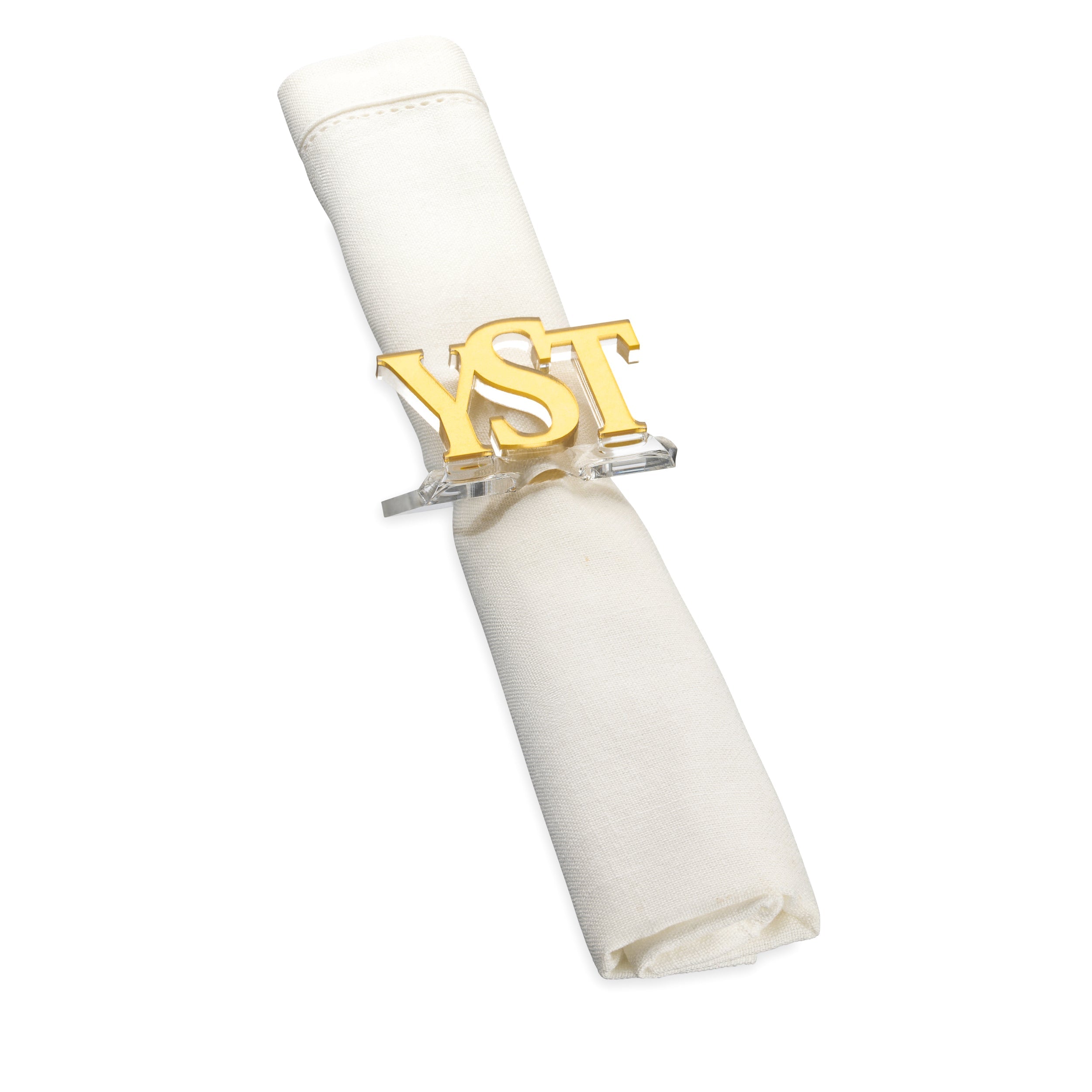 Monogrammed Napkin Rings  - 3 initials