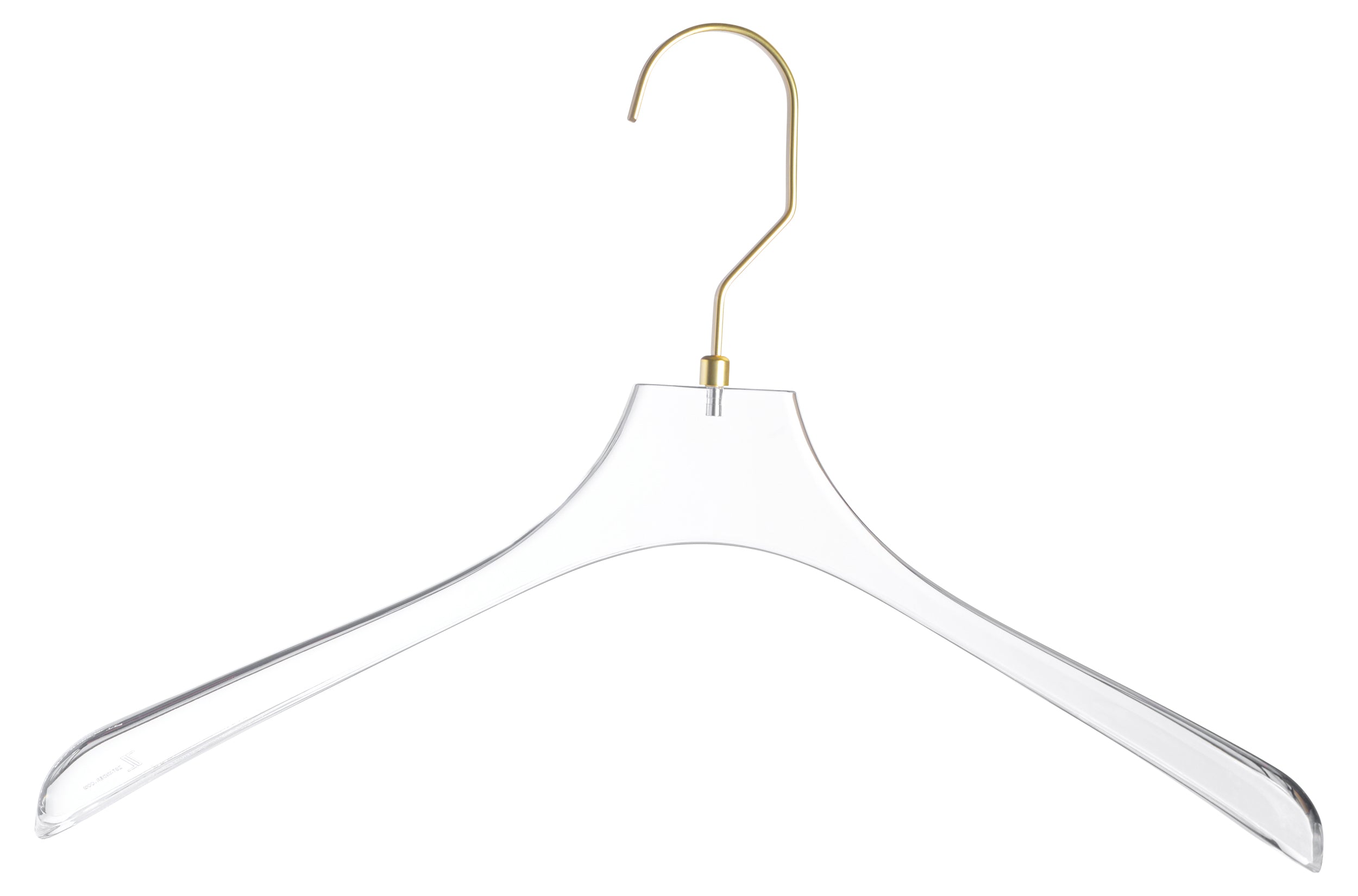 Monogrammed Traditional Curved Lucite Hangers