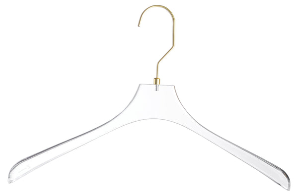 Monogrammed Traditional Curved Lucite Hangers