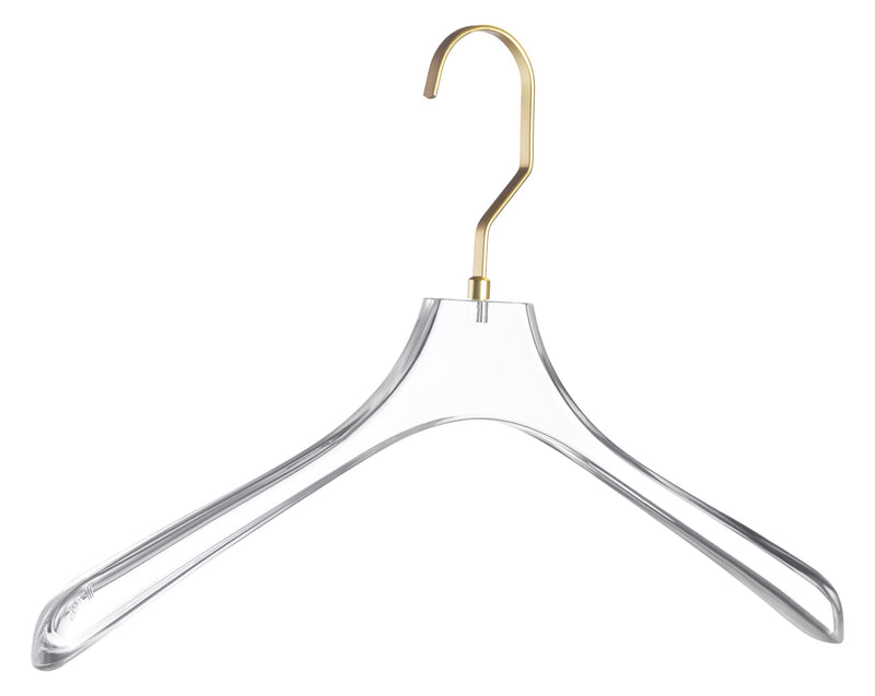 Traditionally Curved Lucite Hangers